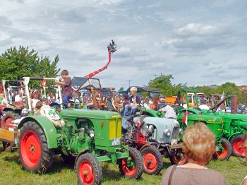 Ausgestellte Oldtimer-Traktoren - Bulldogtreffen Morschreuth